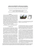 Design of no-reference video quality metrics with multiway partial least squares regression